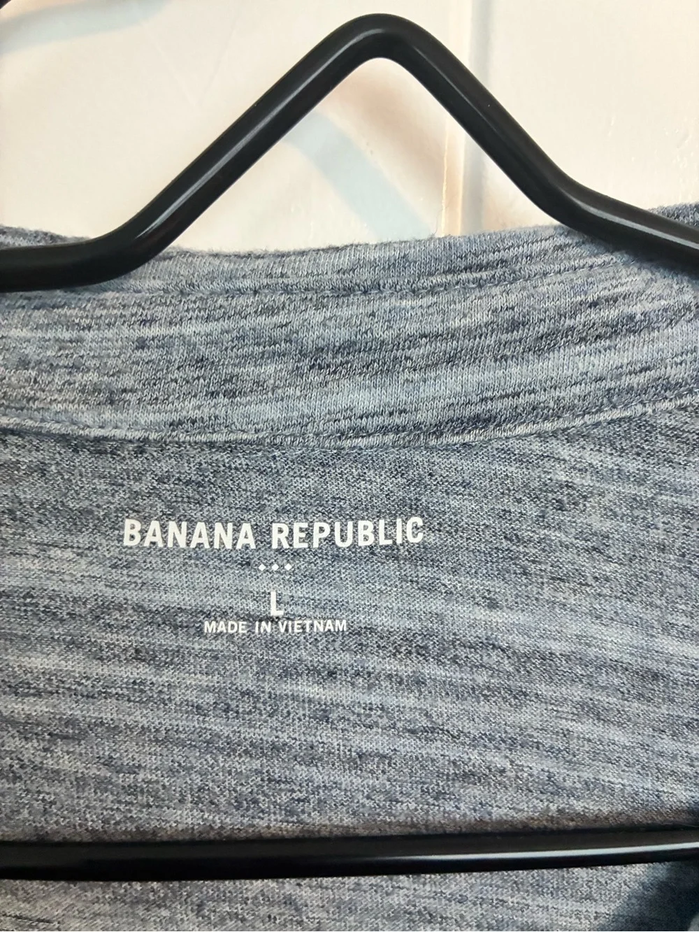 Banana Republic Men’s Striped Heather Polo in Blue-Gray